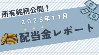 【配当金と保有銘柄公開】2025年11月は27,569円！前年比＋33.67％の高配当株投資実績